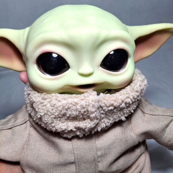 Mattel Star Wars Grogu Plush 10-inch Toy, Character Figure with Soft Body, Sound - Picture 5 of 6